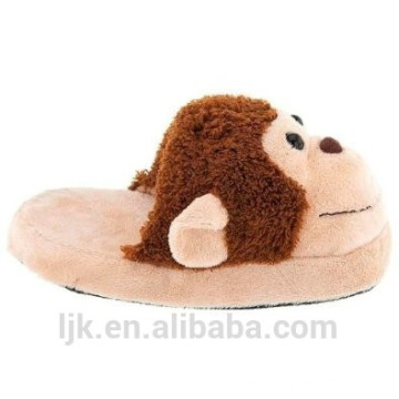 customized design plush monkey slipper